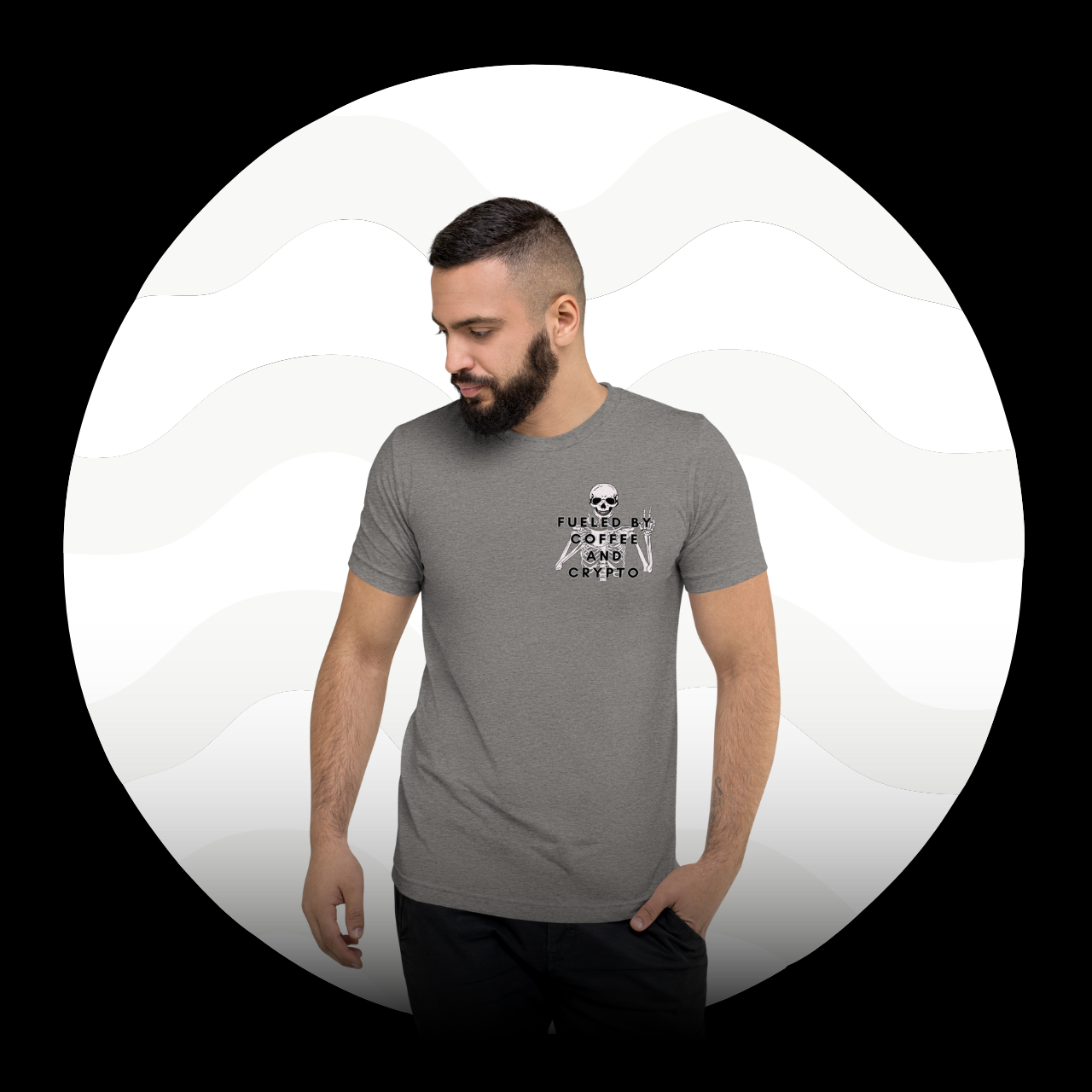 Fueled By Coffee and Crypto t-shirt