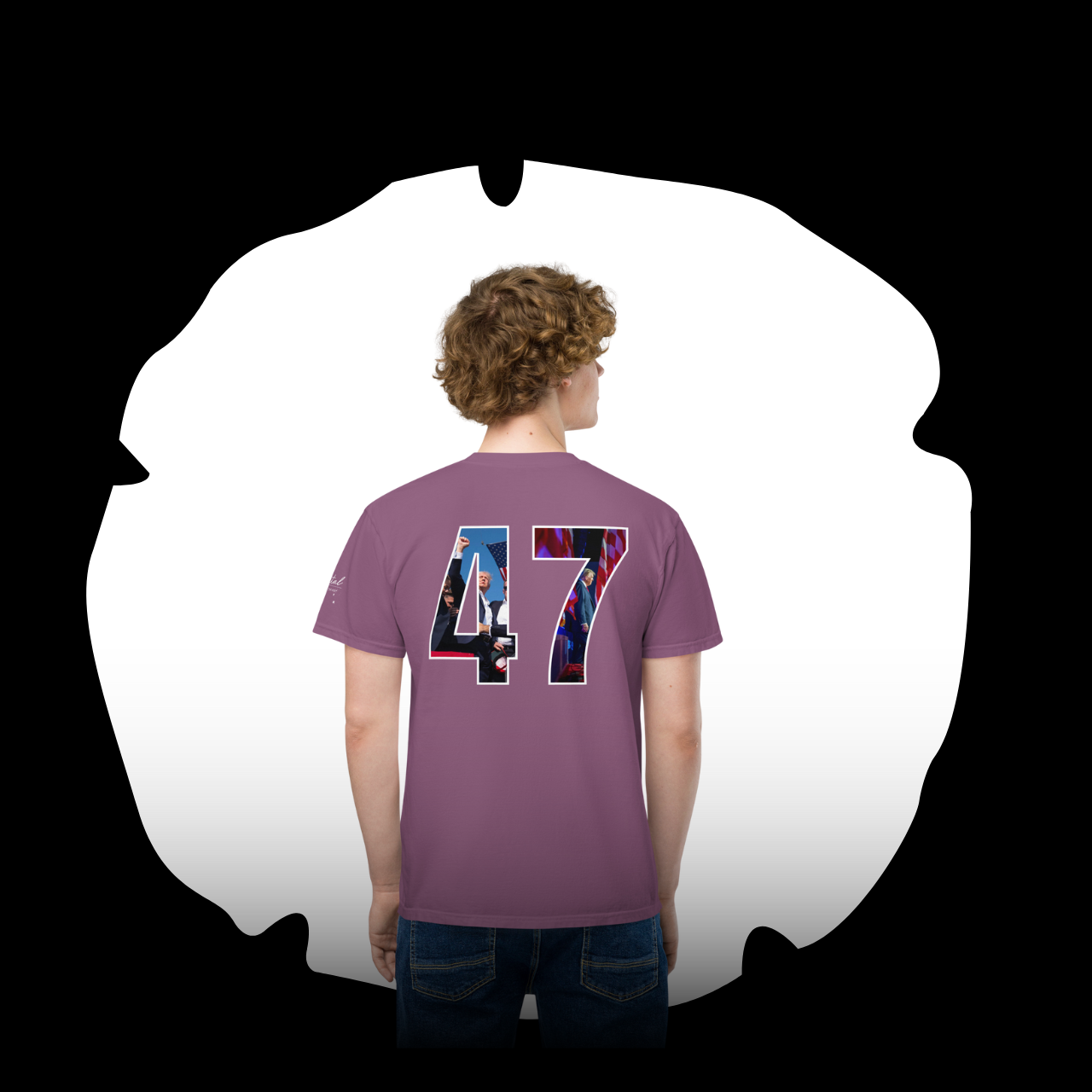 Unisex dyed pocket t-shirt