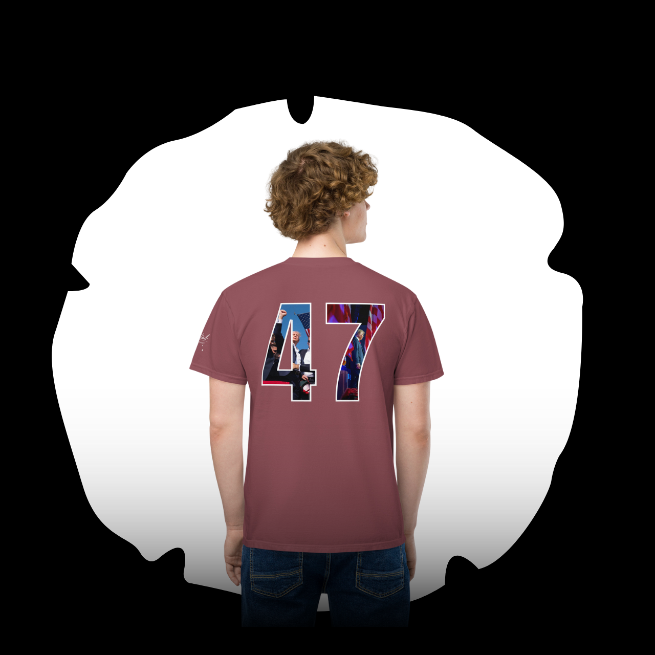 Unisex dyed pocket t-shirt