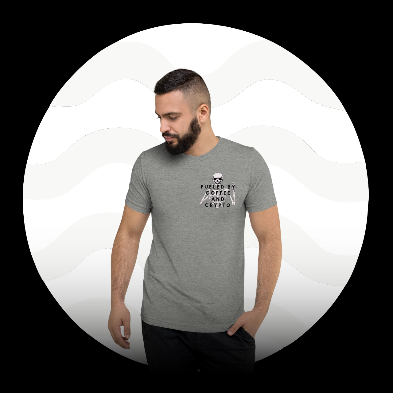 Fueled By Coffee and Crypto t-shirt