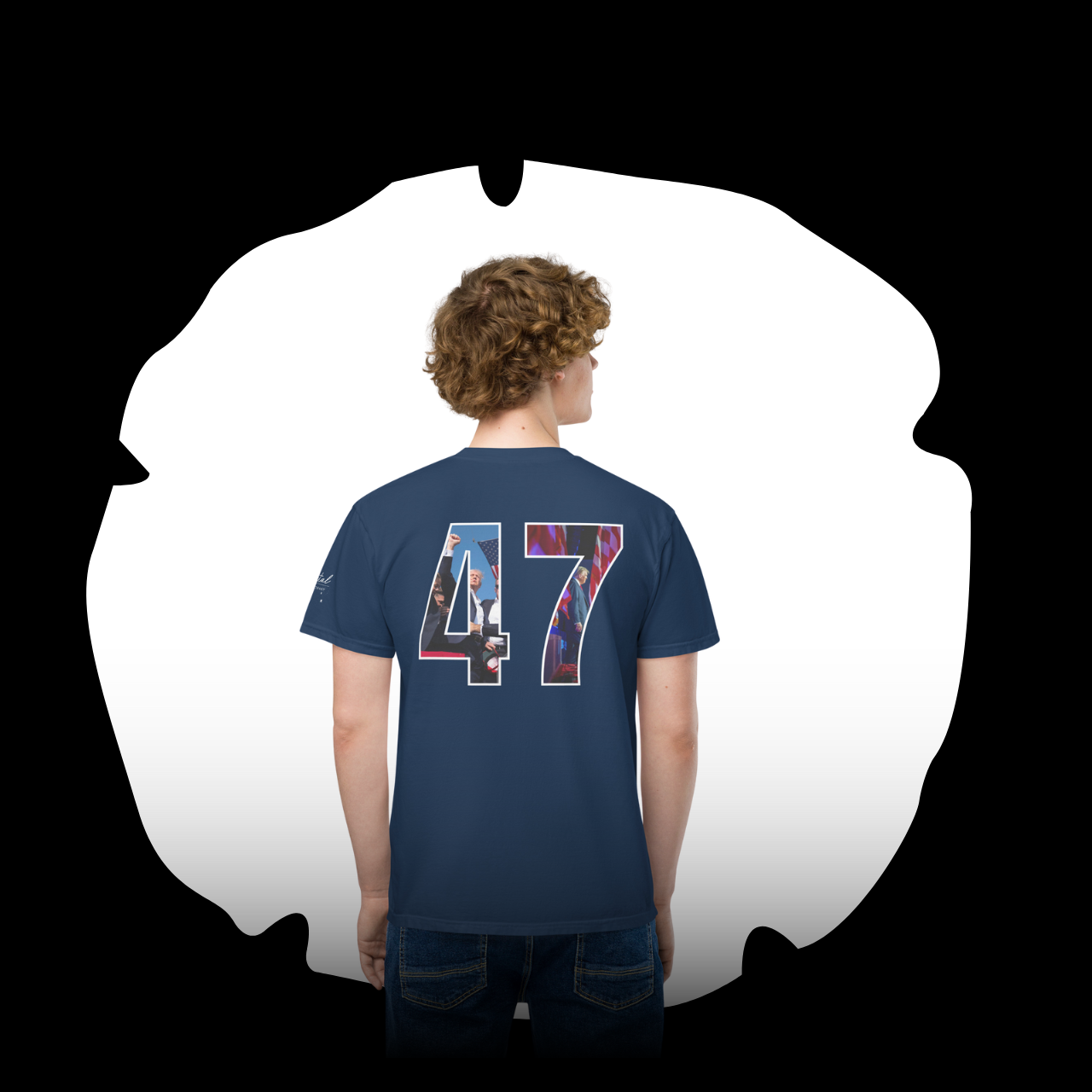 Unisex dyed pocket t-shirt