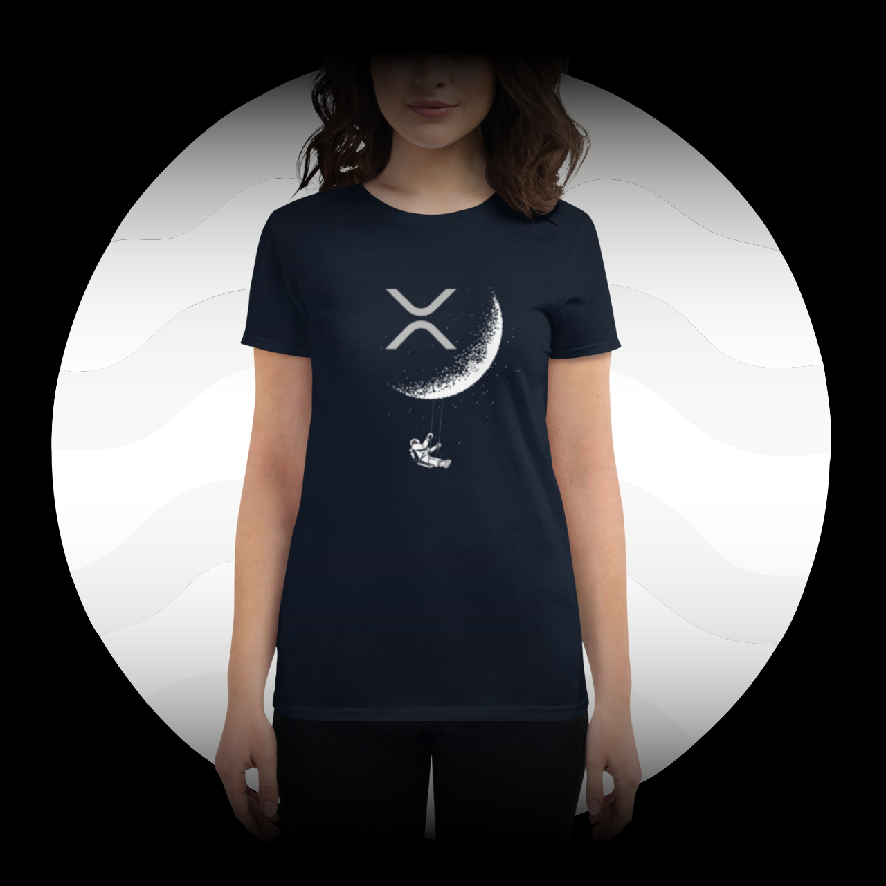 Women's Fitted X-Moon Boy t-shirt