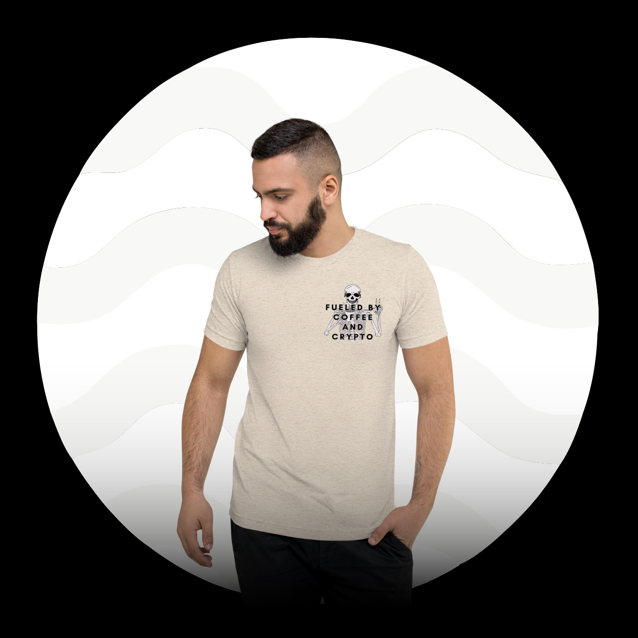 Fueled By Coffee and Crypto t-shirt