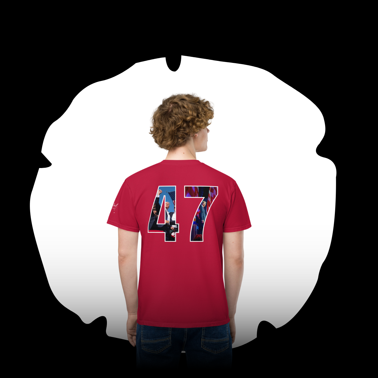 Unisex dyed pocket t-shirt